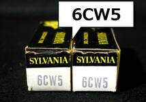 【元箱付】SYLVANIA■6CW5／電力増幅用5極管■真空管／2本セット④■元気度チェック＆試聴テスト実施■送料140円～_画像1