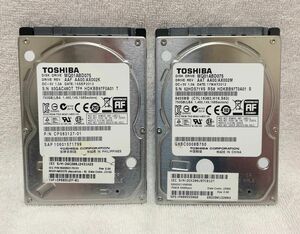 ★1.5TB（750GB×2）★ 【送料無料】TOSHIBA（東芝） 2.5インチHDD MQ01ABD075