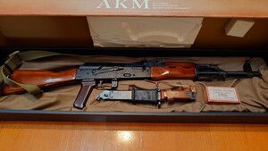 東京マルイ AKM ガスブローバック　木製ハンドガード　ストック　ガスブロ　アリイ　銃剣　ガスガン　ライフル