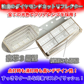 動画あり！ 次世代型 24V 4面発光 トラック マーカーランプ レッド10個 超高輝度42LED スタイリッシュ 防水 防塵 IP68 耐衝撃 耐振動の画像5