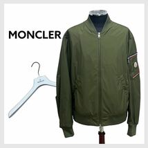 国内正規品 ハンガー付き MONCLER モンクレール 23SS BHARANI バラニ 袖ワッペン ナイロン ボンバージャケット メンズ 1A001-56-54A81_画像1