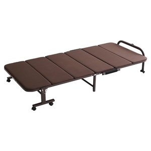  urethane folding pipe bed [Quisis-kisi Hsu ] UR30-64-BR Brown 