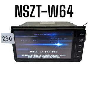 236 完動品 NSZT-W64 トヨタ Bluetooth フルセグの画像1