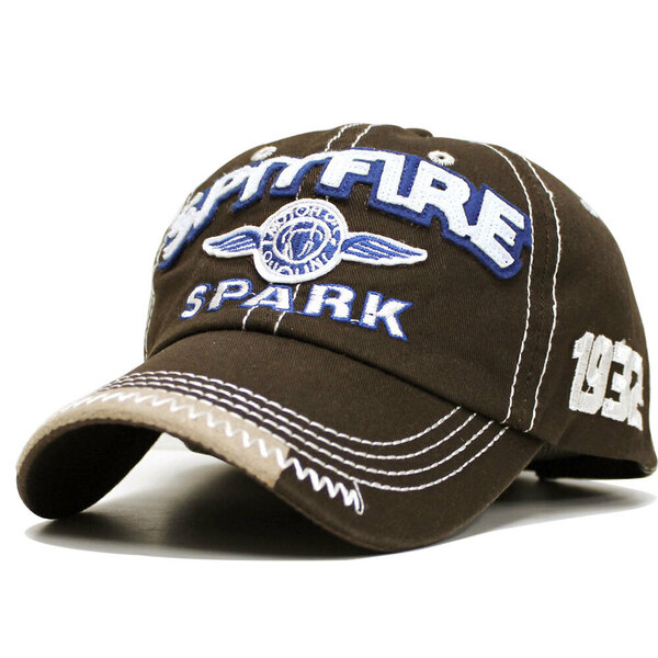 SALE 帽子 コットン キャップ SPARK ブラウン　アメカジ メンズ レディース CAP 春夏 秋冬 バイカー ★土日祝は発送お休み★