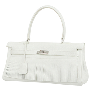  Hermes HERMES Kelly shoulder Kelly kre man s white fringe 1007