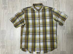 * beautiful goods *Arnold palmer Arnold Palmer sia soccer short sleeves check shirt yellow color yellow L