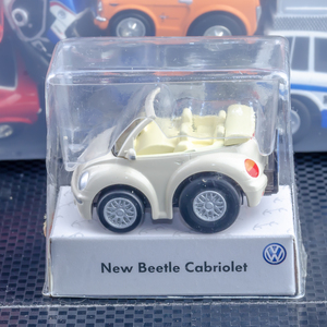 5台～送料無料 箱付新品 ディーラー特注 チョロQ VW ニュービートル カブリオレ ベージュ NEW BEETLE cabriolet CHORO-Q EMDT