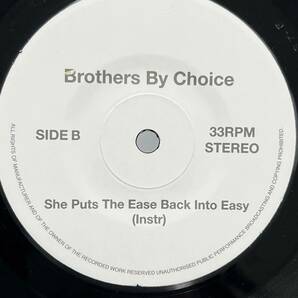 【05】送料185円 ブラザーズ・バイ・チョイス She Puts The Ease Back Into Easy 7インチ Brothers By Choiceの画像6