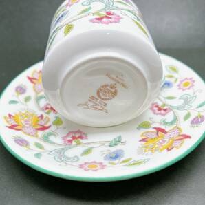 【08】MINTON ハドンホール コーヒータイムセット （コーヒーカップ2客 / ケーキ皿2枚）英国老舗 Royal Doultonの画像2