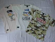 used：DUCK DUDE（ダック デュード）Tシャツ　３枚セット　Mサイズ_画像1