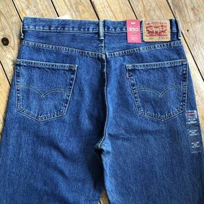 新品 Levis 550 リーバイス デニムパンツメンズ W36 L30 アメカジ ワイドテーパード ブルー ジーンズ USA古着 タグ付き未使用品 P1345の画像1