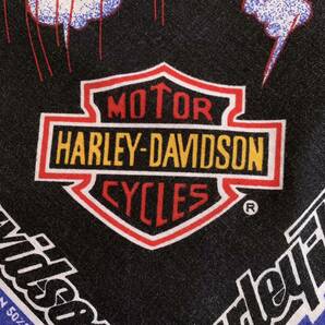 送料無料 Vintage バンダナ HARLEY-DAVIDSON ハーレーダビッドソン ハンカチ アメリカ仕入れ 動物 鳥類 バイク 雑貨 ヴィンテージ A0858の画像4