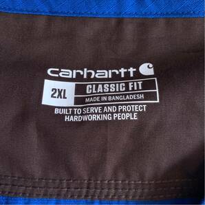 新品 カーハート CARHARTT 4Pocket Vネックトップ メンズ 2XL ブルー ビッグサイズ アメカジ クラシックフィット タグ付き未使用品 T2449の画像4
