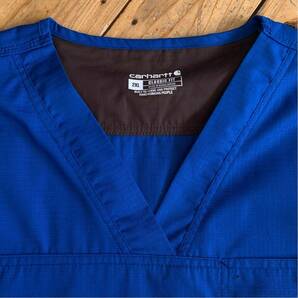 新品 カーハート CARHARTT 4Pocket Vネックトップ メンズ 2XL ブルー ビッグサイズ アメカジ クラシックフィット タグ付き未使用品 T2449の画像8