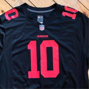USA古着 NIKE ナイキ ゲームシャツ NFL メンズ XLサイズ 49ers サンフラシスコフォーティーナインズ アメフト ユニフォーム 公式 T2459の画像1