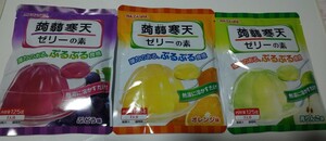 [ new goods unopened ]...... konnyaku agar-agar jelly. element 3 kind taste comparing set 