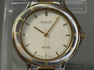 1円〜◇SEIKO セイコー DOLCE ドルチェ 5E31-6B80 ラウンド クォーツ メンズ腕時計 稼働品 