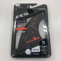 新品 サーフィン フィン FCS2 FT PC AirCore Tri Fin set M BLACK RED レッド ブラック FCS2 エフシーエス2 フィリペ トレド Filipe TOLEDO_画像4