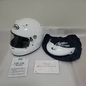 4輪レース用ヘルメット Arai GP-5W シールド・ピーク両方付属