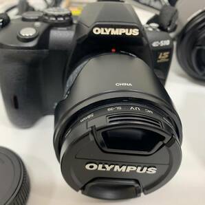 #11048 OLYMPUS E-510 オリンパス デジカメ デジタルカメラ レンズ３種・予備バッテリー２本・説明書付属 動作未確認 箱なしの画像2