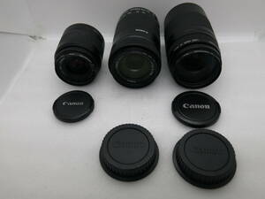 Canon ZOOM LENS EF 35-80mm 1:4-5.6Ⅲ / EF-S 55-250mm 1:4-5.6 ISSTM / EF 75-300mm 1:4-5.6 Ⅲ　【ANY025】