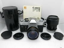 Canon FTb QL フイルムカメラ　CANON LENS FD 50mm 1:1.8 S.C / 135mm 1:3.5 S.C 【AKT020】_画像1