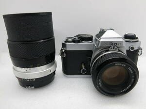 Nikon FE フイルムカメラ　NIKKOR 50mm 1:4 / NIKKOR-Q Auto 1:2.8 f=136mm 【KNK063】