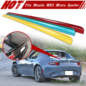 塗装込み 2015-2024 マツダ MX-5 MX5 ロードスター ND系 RF リアトランクリッドスポイラー トランクスポイラー PVCの材質 各純正色対応