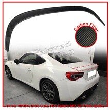 *在庫有即発送* 2013-2020 トヨタ 86 ZN6 FR-S BRZ クーペ エアロ 未塗装の素地 リアスポイラー トランクスポイラー JDM TYPE ABSの材質_画像1