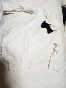 【ﾏｰﾙﾏｰﾙ】 シャツロンパース bodysuits 1 pintuck white 70cm