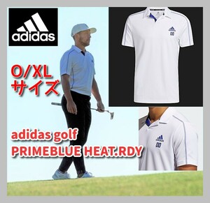 ■新品 Oサイズ adidas ゴルフ PRIMEBLUE HEAT.RDY S/S シャツ メンズ トップス ポロシャツ 白 GL9988 ヒートレディ 除熱機能 nike PUMA