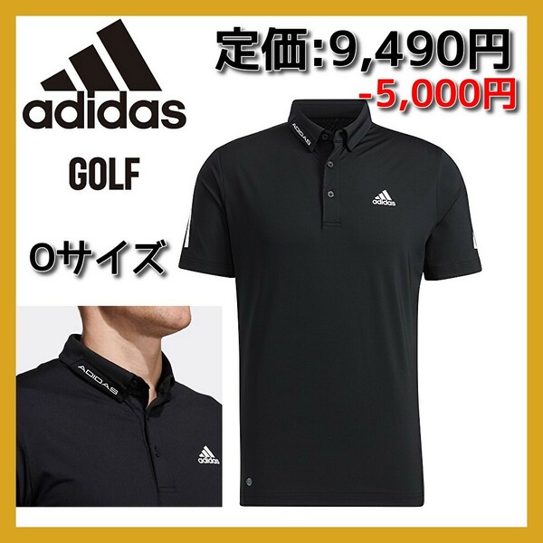 ■新品 5,000円引き Oサイズ adidas ゴルフ ポロシャツ 半袖 ドライで快適な着心地 AEROREADY HA3130 定価9,490円 puma callaway nike