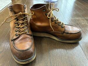 【中古・7E 犬刻印】レッドウィング アイリッシュセッター 茶 モックトゥ ブーツ redwing