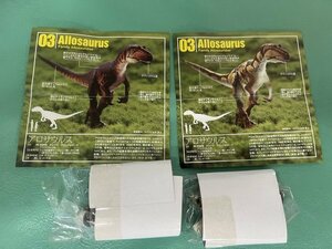 恐竜模型図鑑★ダイノテイルズ6★3.アロサウルス - Allosaurus　2種セット