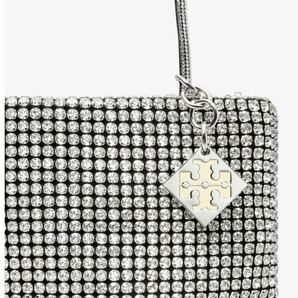 【新品】TORY BURCH トリーバーチNIGHT OWL CRYSTAL-EMBELLISHED MINI TOTEの画像8