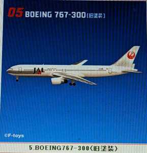 05　BOEING767-300（旧塗装）　JALウイングキットコレクション7　1/500　ディスプレイ台座付き　エフトイズ　