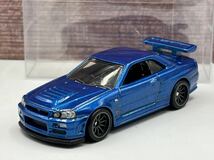 即決有★HW hotwheels ホットウィール 日産 スカイライン GT-R R34 FAST&FURIOUS NISSAN SKYLINE ワイルドスピード★ミニカー ルース_画像1