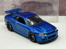 即決有★HW hotwheels ホットウィール 日産 スカイライン GT-R R34 FAST&FURIOUS NISSAN SKYLINE ワイルドスピード★ミニカー ルース_画像3