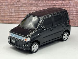 即決有★プルバックカー 1/64 三菱 MITSUBISHI トッポ Toppo H82A ブラック 黒 カラーサンプル★ミニカー