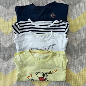 UNIQLOユニクロ　キッズ　ベビー　トップス　長袖Tシャツ　4枚　90cm