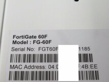 ▲Ω 新FT 0210h 保証有 Fortinet【 FG-60F 】FortiGate-60F UTM ライセンス25年12月17日迄 FW：v6.4.9 領収書発行可能_画像8