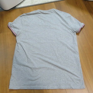 銀座EXCEL購入 モンクレール Tシャツ グレーXL 中古美品の画像7