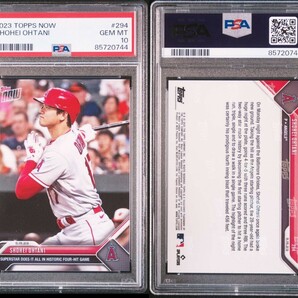 1円出品 PSA10 Topps Now トップスナウ 大谷翔平 294 エンゼルス 2023 Topps Now 294 Shohei Ohtani 二刀流 2023年 5月15日 9号3ラン 5勝目の画像3