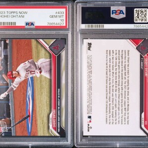 1円出品 PSA10 Topps Now トップスナウ 大谷翔平 433 エンゼルス 2023 Topps Now 433 Shohei Ohtani 二刀流 2HR の画像3