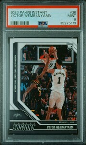 1円出品 PSA9 2023 Panini Instant 26 Victor Wembanyama RC パニーニ インスタント ビクター ウェンバンヤマ ルーキーカード