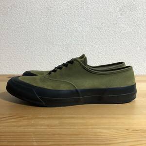 28cm US10 BUTCHER PRODUCTS DECK SHOES OLIVE　AT LAST&CO　Timeworn Clothing