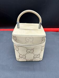 ★1円スタート★GUCCI グッチ GGキャンバス バニティバッグ 0391052 001364 化粧ポーチ チャックホルダー無し ジャンク品