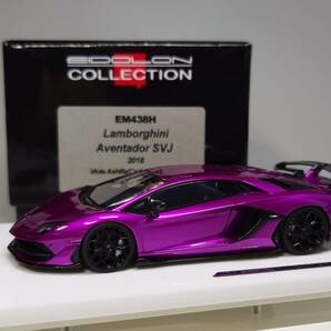 メイクアップ/アイドロン 1/43 Lamborghini Aventador SVJ Viola Ashifa(Carbon Package) Limited 100 pcs.の画像1