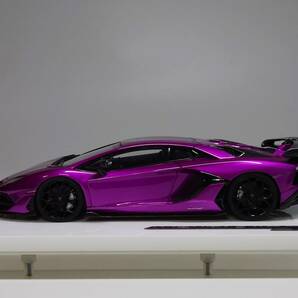 メイクアップ/アイドロン 1/43 Lamborghini Aventador SVJ Viola Ashifa(Carbon Package) Limited 100 pcs.の画像4