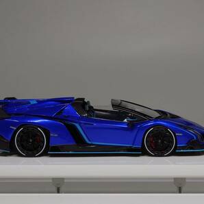 AXELLWORKS特注メイクアップ/アイドロン 1/43 Lamborghini Veneno Roadster Lobellia Blue Pearl Limited 33 pcs.の画像5